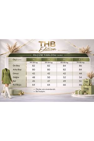 Çift Düğmeli Dokulu  Blazer Ceket -Bebe mavi