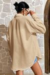 İnce Oversize Kadın Yazlık Gömlek – Bej