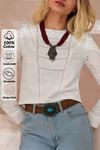 Bella Lace Beyaz Dantelli Bluz