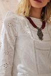 Bella Lace Beyaz Dantelli Bluz