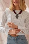 Bella Lace Beyaz Dantelli Bluz
